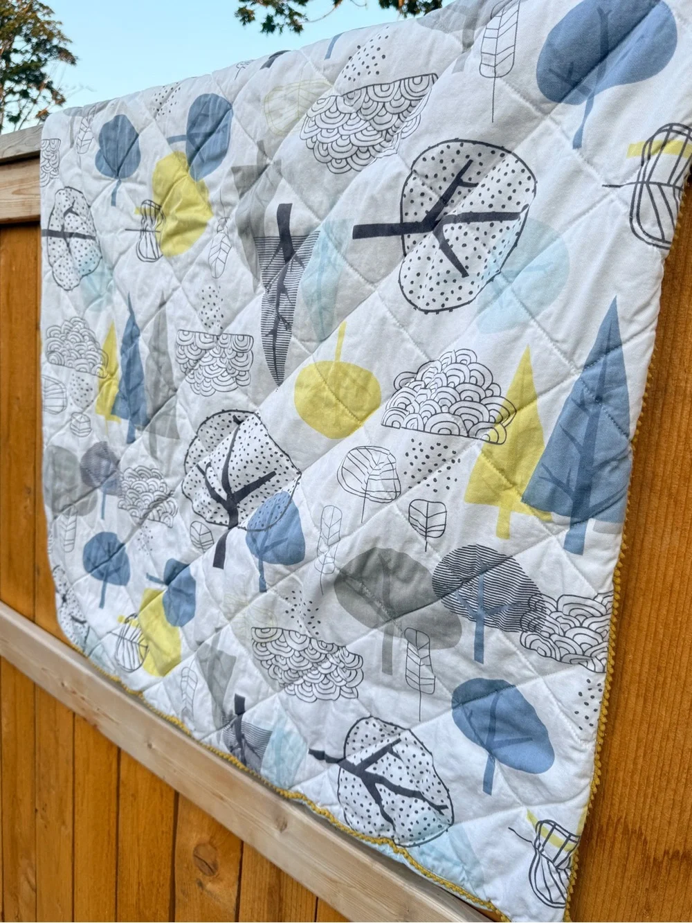 Lolli Living Baby Blanket Trees Nature Themed Nursery Infant Play Mat Blankie